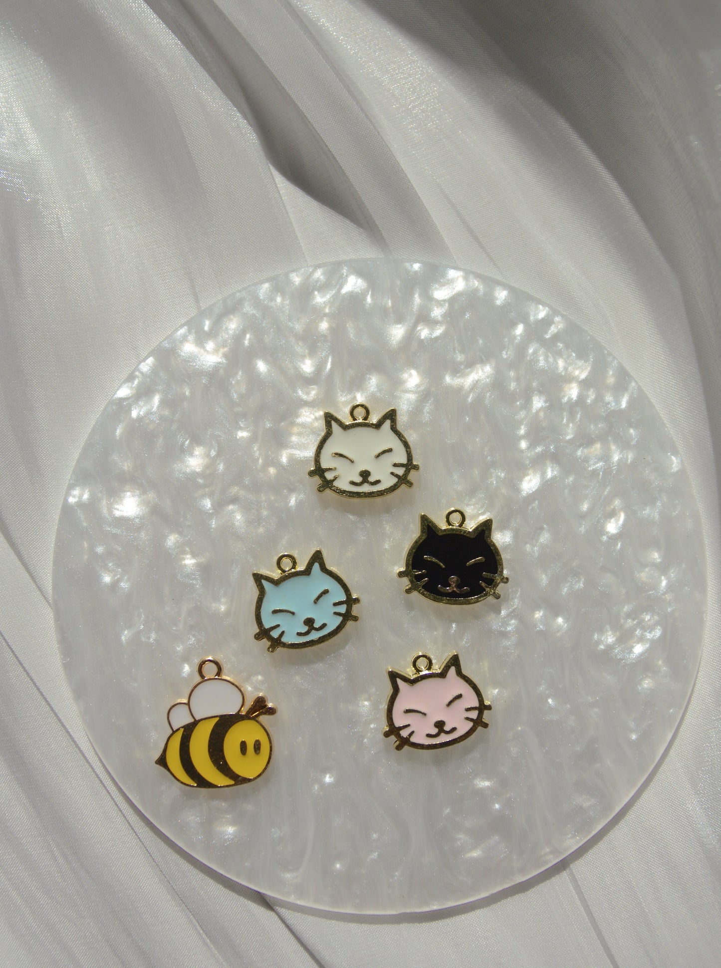 Metal Kitty Charm Collection