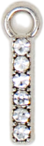 Diamond Letter Silver Charm Collection