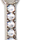 Diamond Letter Silver Charm Collection