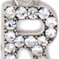 Diamond Letter Silver Charm Collection