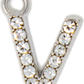 Diamond Letter Silver Charm Collection