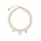Purry Purry Breakaway Faux Pearl Adjustable Cat Necklace – Customizable Charms