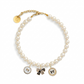 Purry Purry Faux Pearl Adjustable Dog Necklace – Customizable Charms