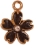Metal Flower Charm Collection