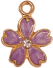 Metal Flower Charm Collection