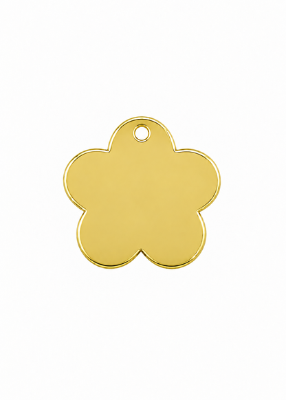 Flower Engraved ID Tag - view 2