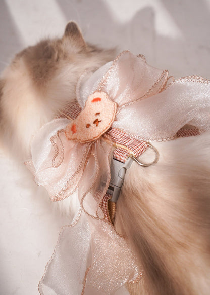 Teddy Bear Harness For Cat (leash included)