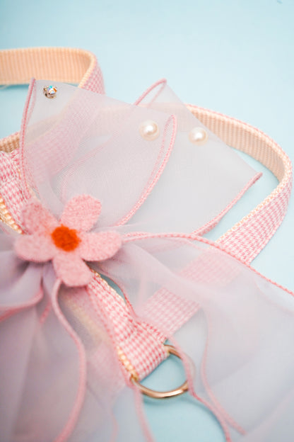 Cherry Blossom Harness Set For Dog (leash included)