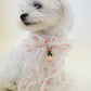 Peach Dream Bowtie Collar For Dog