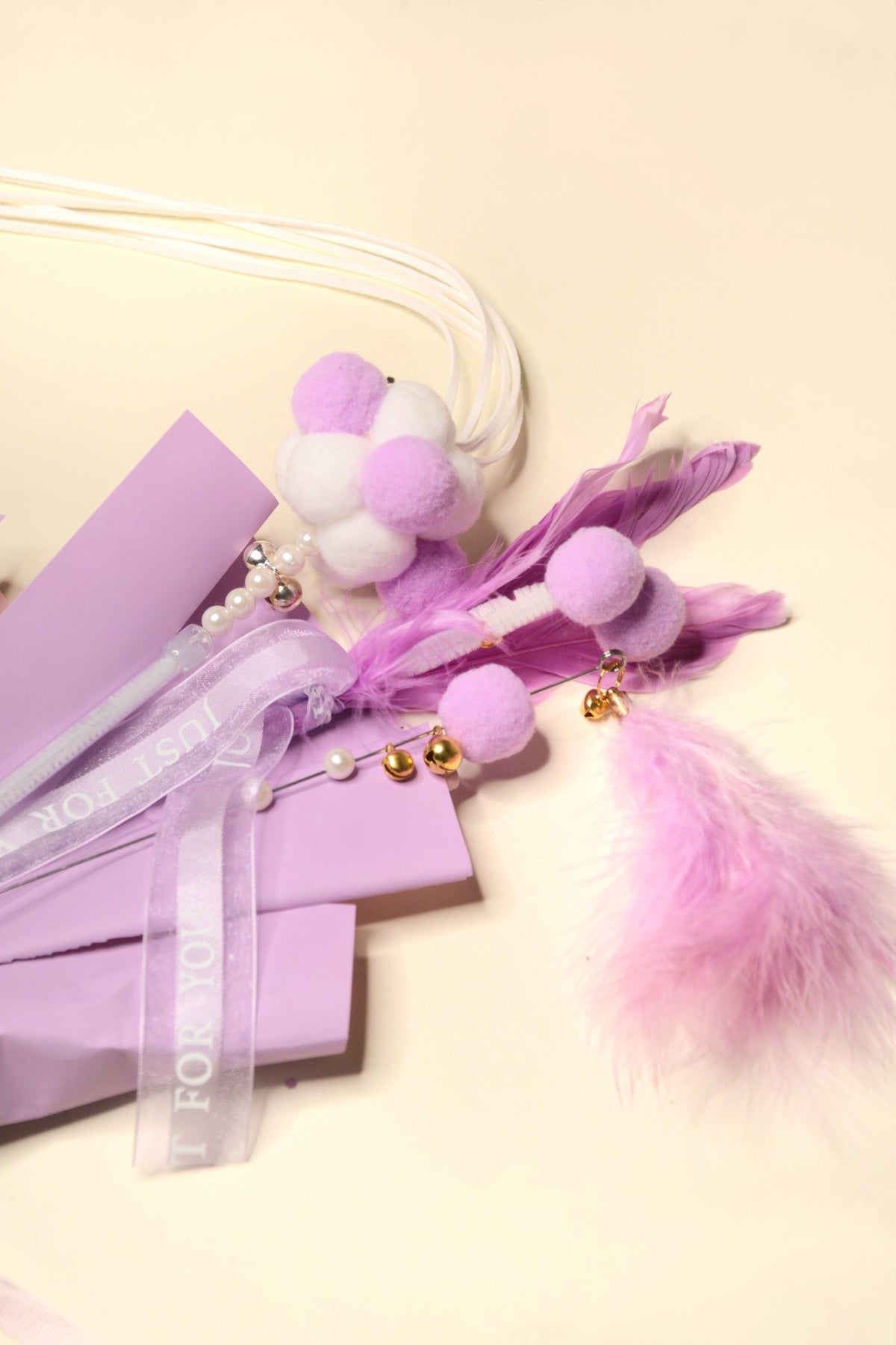 Halloween Cat Teaser Bouquet - Lavender Purple (3 cat toys included) - view 3 | PurryPurry